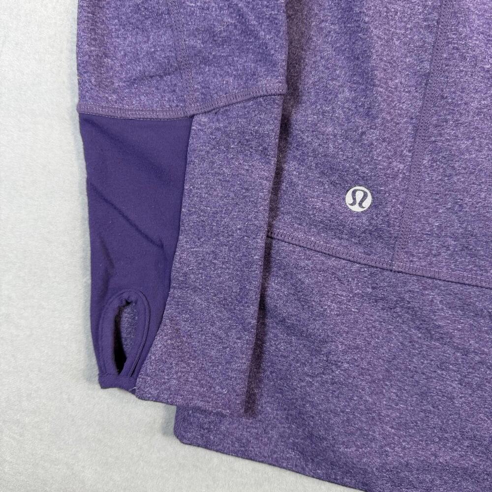 Lululemon In Stride Jacket Womens 6 Heather Purple Full Zip Stretch Gym Yoga - Picture 8 of 8
